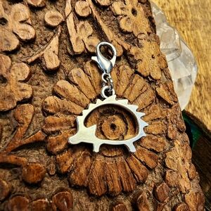 Silver HEDGEHOG Charm PORCUPINE Charm for Forest Animal Charm Bracelet Easter